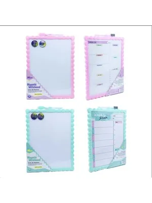 Mikro 21.5x28 Cm Çift Taraflı Kalemli Manyetik Yazı Tahtası Jl-115