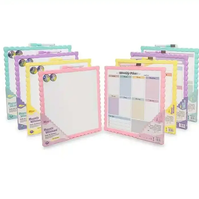 Mikro 29x29 Cm Çift Taraflı Kalemli Manyetik Yazı Tahtası Jl-116