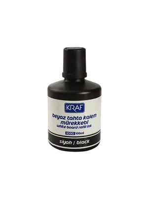 Kraf 450g 100 Ml Beyaz Tahta Kalemi Mürekkebi Siyah