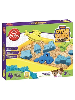 Bubu 1000gr Oyun Kumu Büyük Havuzlu Araç Kalıplar Ku0054