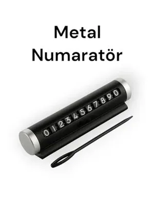 Megatech Araç İçin Numaratör (parktel) Metal Yuvarlak Saha0011
