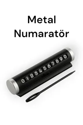 Megatech Araç İçin Numaratör (parktel) Metal Yuvarlak Saha0011