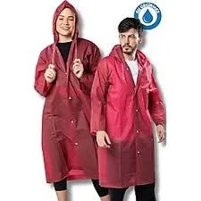 Rainwalker Eva Kumaş Kapüşonlu Yağmurluk Sarı Rw-y09-sr
