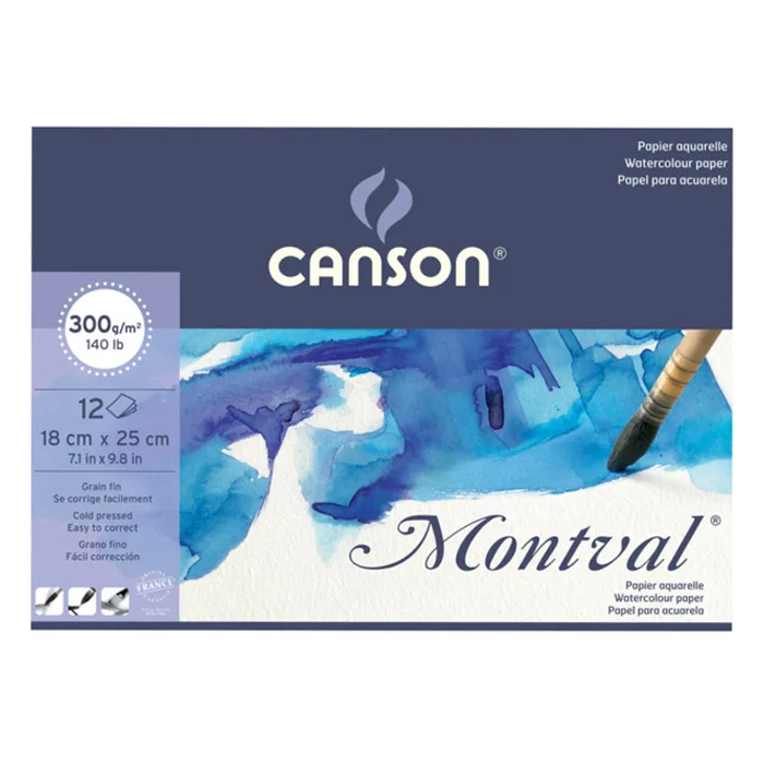 Canson Montval 300 Gr 18x25 12yp Çizim Blok Grenli 200807317