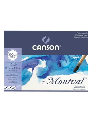 Canson Montval 300 Gr 18x25 12yp Çizim Blok Grenli 200807317