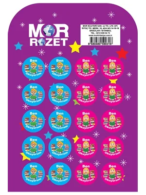 Mor Çanta Rozeti Ben Okuyorum