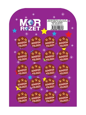 Mor Çanta Rozeti Sınıfın Yıldızı