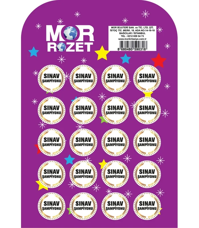 Mor Çanta Rozeti Sınav Şampiyonu