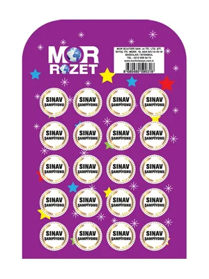 Mor Çanta Rozeti Sınav Şampiyonu