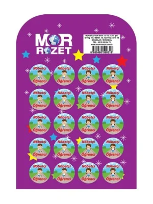 Mor Çanta Rozeti İnci Gibi Yazıyorum