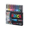 Uni Posca 0.9-1.3 Su Bazlı Markör Kalem Ana Renkler 8"li Pc-3m 8c