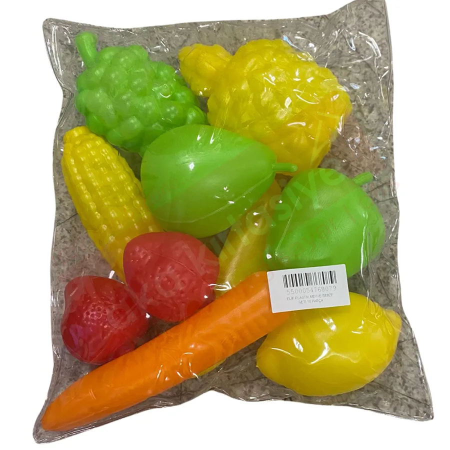 Elif Plastik Meyve-sebze Seti 10 Parça