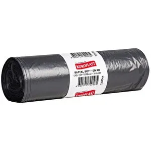 Koroplast 72x95 Cm Battal Boy Endüstriyel Çöp Poşeti Siyah 10"lu St01500480