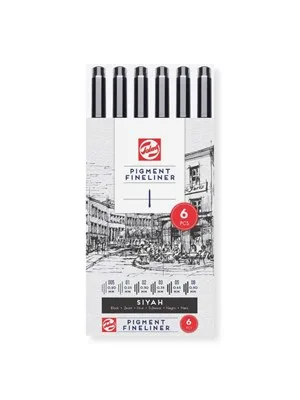Talens Pigment Fineliner 0.60mm Keçeli Kalem Siyah Rt90480960