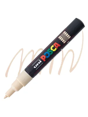 Uni Posca 0.7 Su Bazlı Poster Markörü Beige Pc-1m