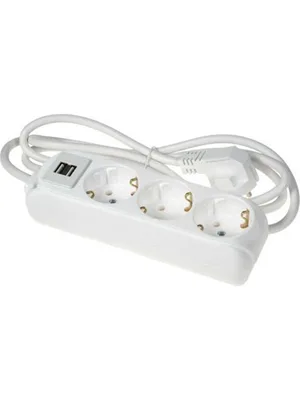 Almera 3lü 2 Metre Usb Girişli Grup Priz