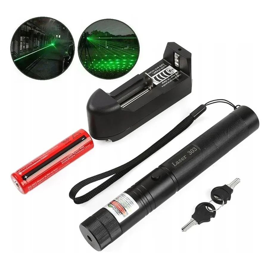 Powermaster Om-1201 Şarjlı Pilli Yeşil Lazer