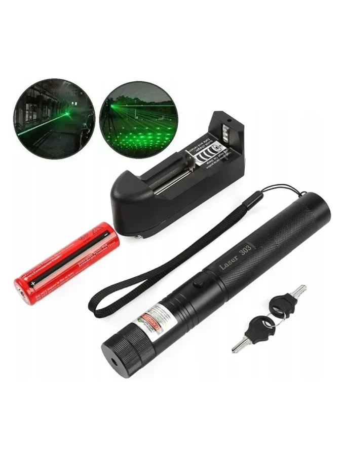 Powermaster Om-1201 Şarjlı Pilli Yeşil Lazer