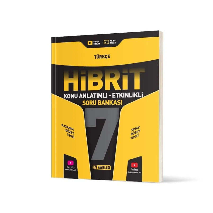 Hız Yay.-7.sınıf Türkçe Hibrit Konu Anlatımlı Etkinlikli Soru Bankası 2425