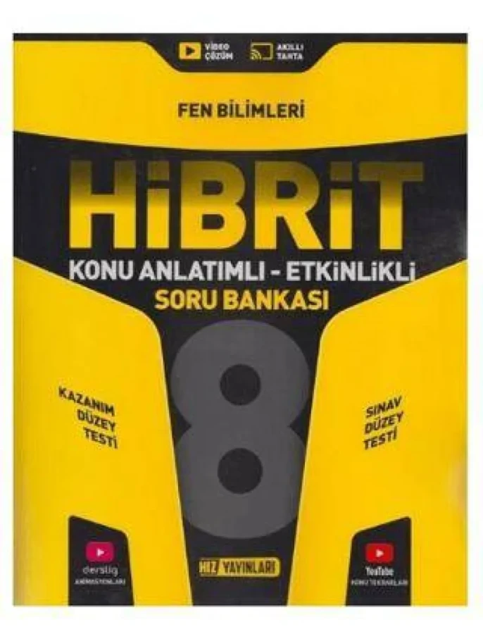 Hız Yay.-8.sınıf Fen Bilimleri Hibrit Konu Anlatımlı Etkinlikli Soru Bankası 2425