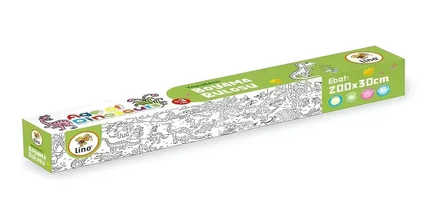 Lino 200mm X 30mt Yapışkanlı Boyama Rulosu Age Of Dinosaurs Ls-202