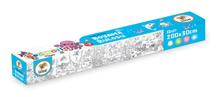 Lino 200mm X 30mt Yapışkanlı Boyama Rulosu Sea World Ls-200