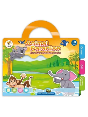 Lino Tekrar Tekrar Kullanılabilen Sticker Seti Animal Paradise Ls-302