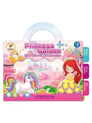 Lino Tekrar Tekrar Kullanılabilen Sticker Seti Princess Garden Ls-301