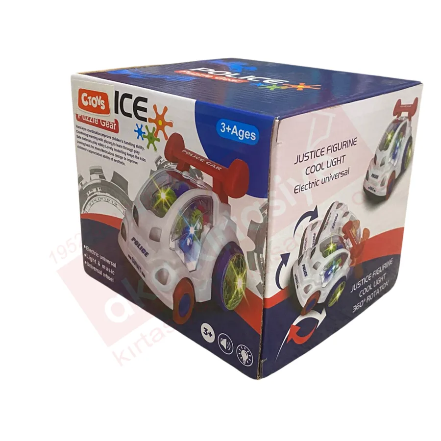 Ctoys Polis Arabası Işıklı Sesli Dönebilen Qf05-11