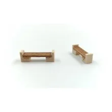 Jordania 1\100 20 Mm Ahşap Piknik Bank 2"li Jeo4-ab100