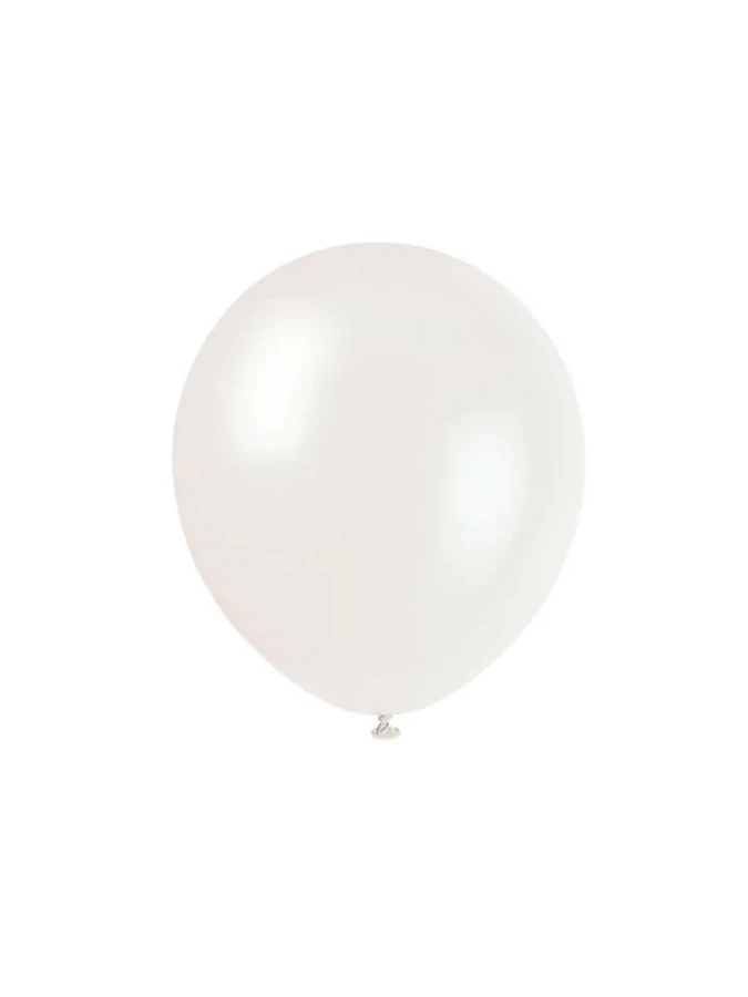 Nedi Düz Renk Balon 10"lu Beyaz 12935
