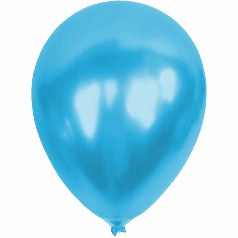 Nedi Metalik Balon 10"lu Açık Mavi 12953