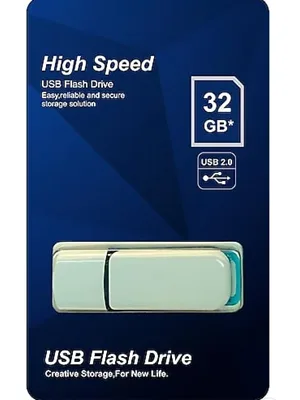 Elba 32gb Usb 2.0 Beyaz-mavi Flash Bellek