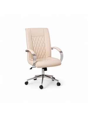 Zieno Zh-9225 İnterstellar Deri Çalışma Koltuğu Krem