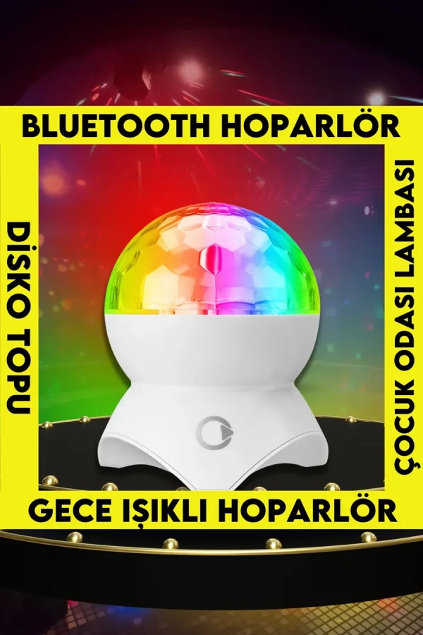 Mikado Md-x740 Disko Led Tavan Işıklı Bluetooth Aux Usb Girişli Speaker Hoparlör