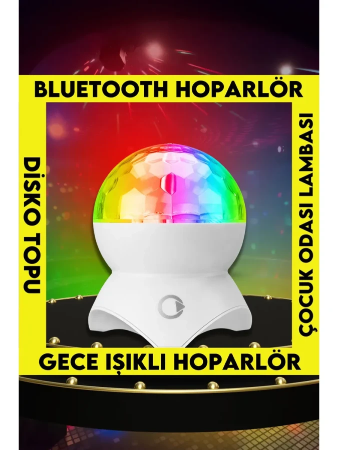 Mikado Md-x740 Disko Led Tavan Işıklı Bluetooth Aux Usb Girişli Speaker Hoparlör
