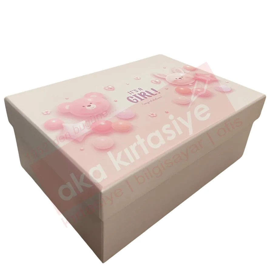 Mikro Hello Girl Dikdörtgen Hediye Kutusu No:3 Mbx-4227
