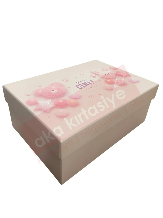 Mikro Hello Girl Dikdörtgen Hediye Kutusu No:3 Mbx-4227