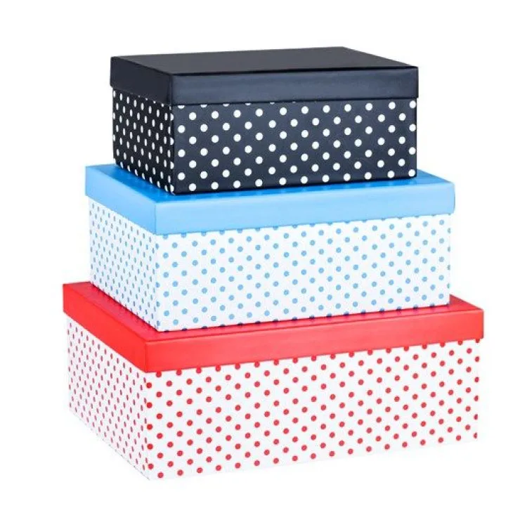 Mikro Polka Dot Dikdörtgen Hediye Kutusu No:1 Mbx-4194