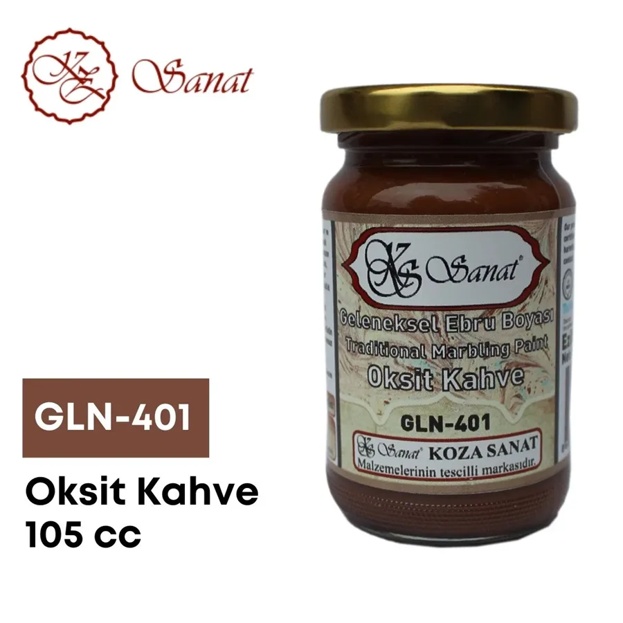 Koza 105 Cc Ebru Boyası Oksit Kahve Gln-401