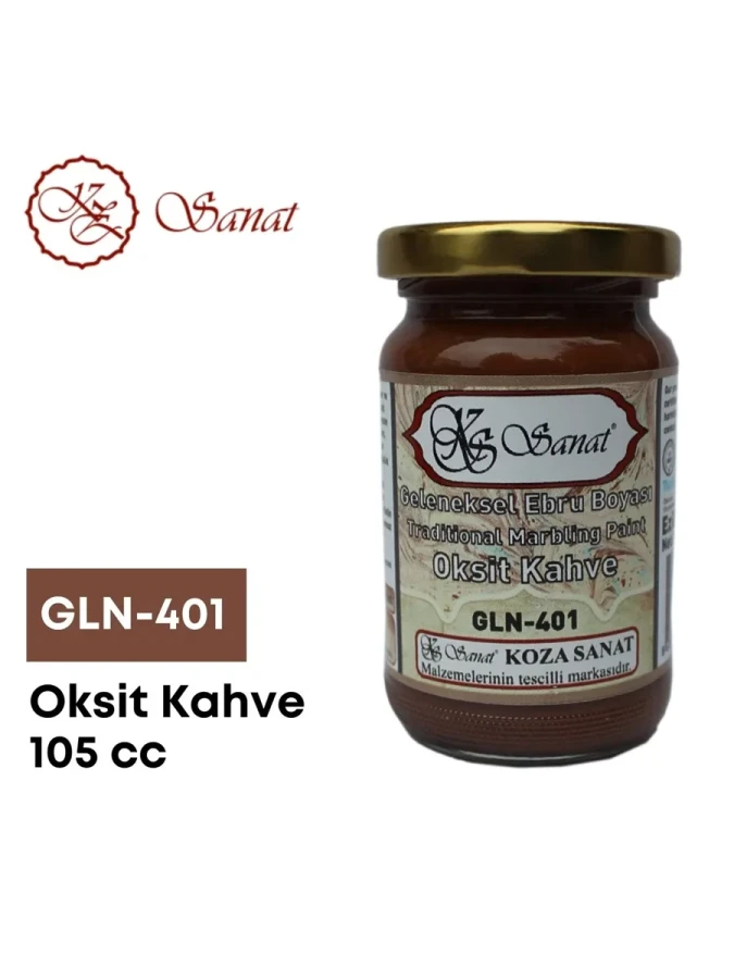 Koza 105 Cc Ebru Boyası Oksit Kahve Gln-401