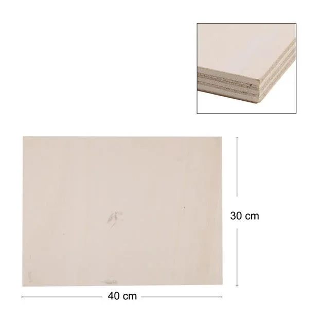 Aka Kontraplak 30x40 10 Mm Kavak (filografi Tahtası)