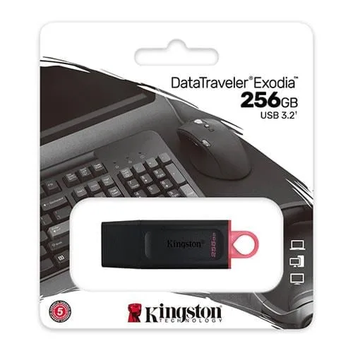 Kingston Dtx-256 Gb Exodia Datatraveler Usb 3.2 Flash Bellek