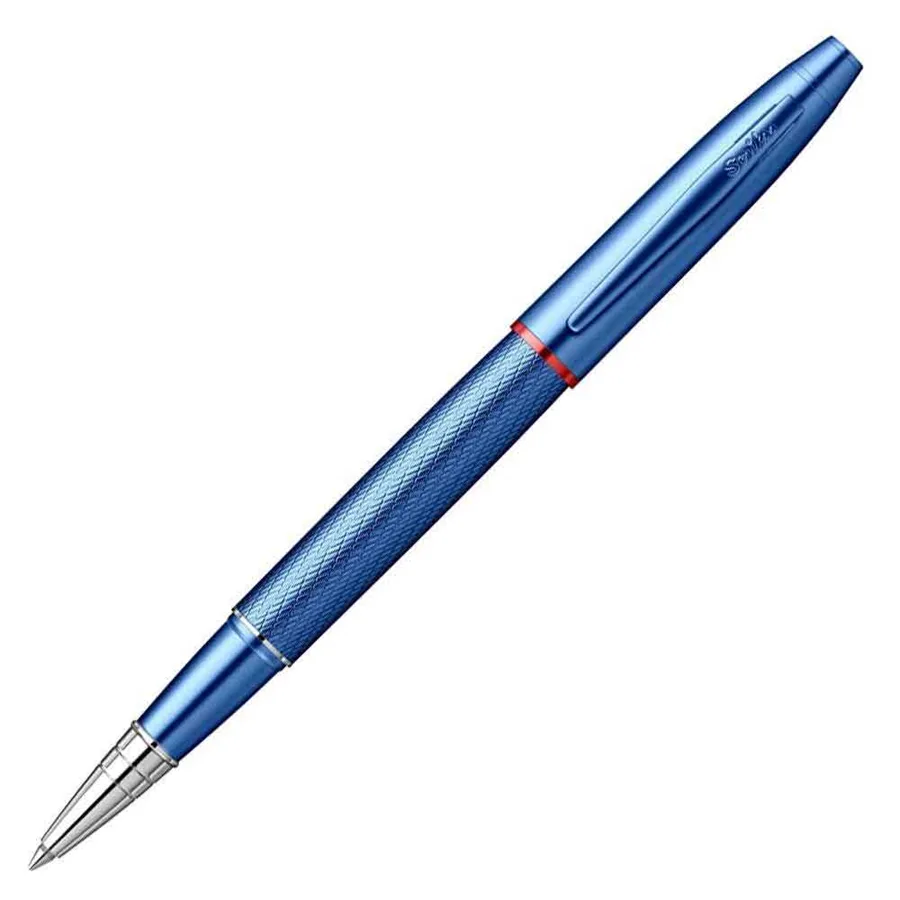 Scrikss 35 Roller Kalem Metalik Mavi Lüks Kutu