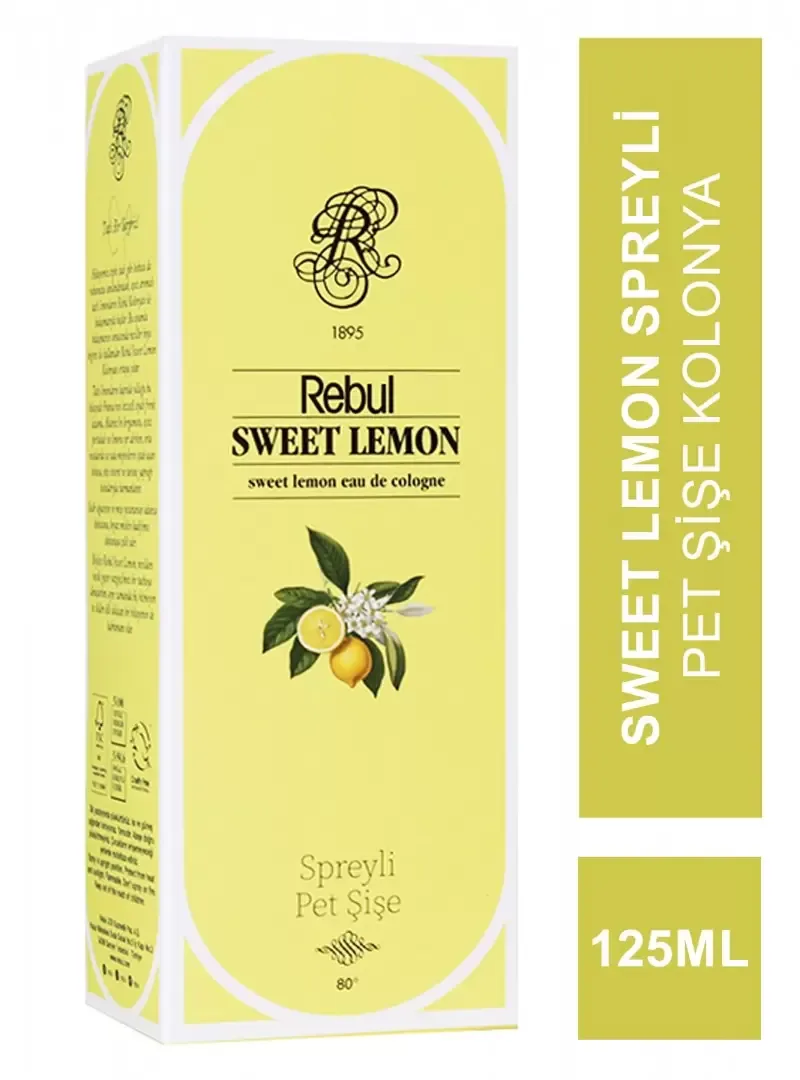 Rebul 125 Ml Kolonya Pet Şişe Sprey Sweet Lemon