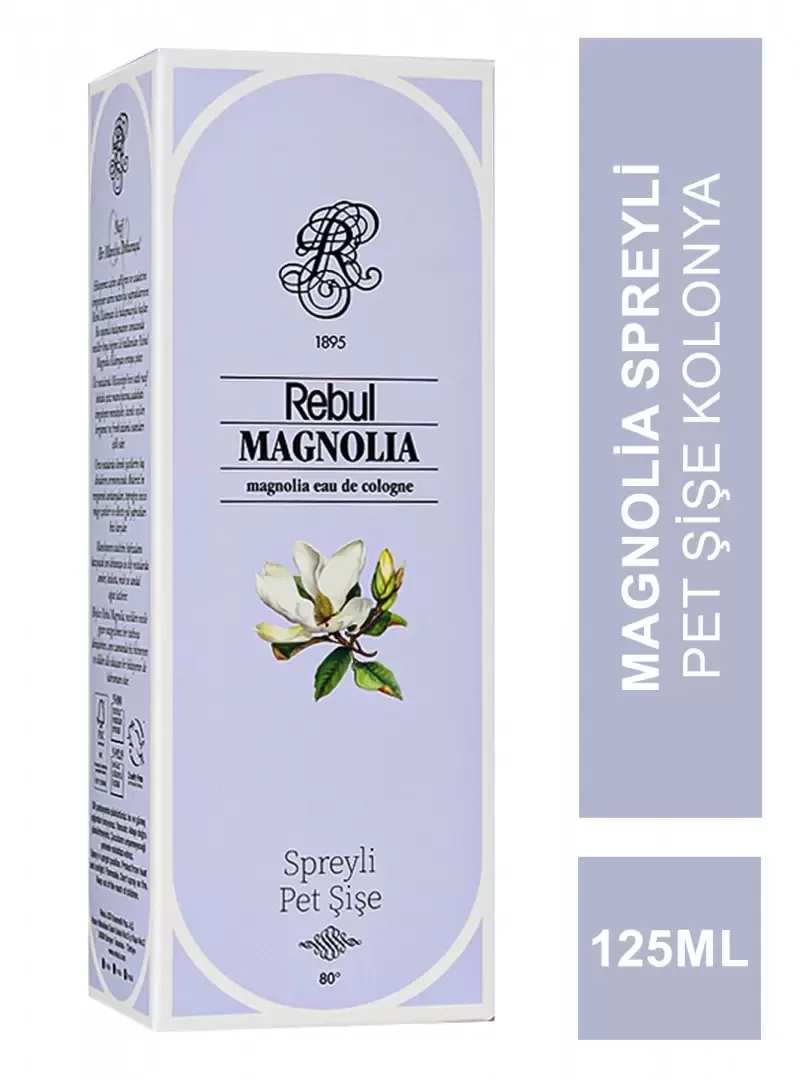 Rebul 125 Ml Kolonya Pet Şişe Sprey Magnolia