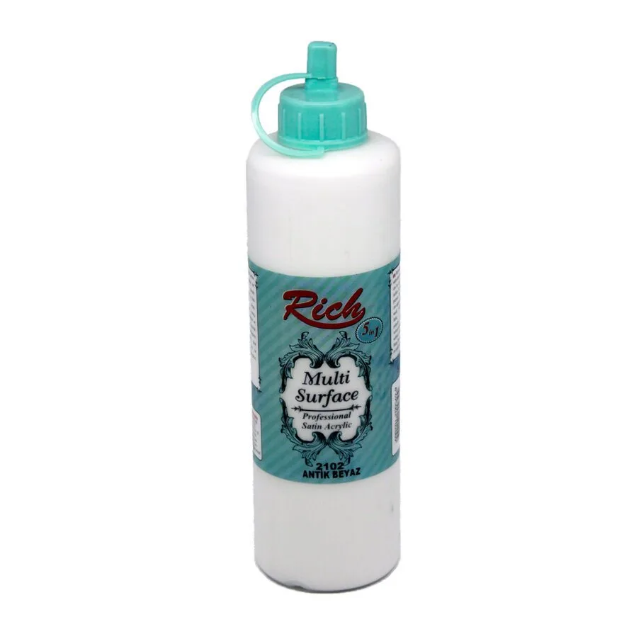 Rich 500 Cc Multı Surface Akrilik Boya 01237 Antik Beyaz
