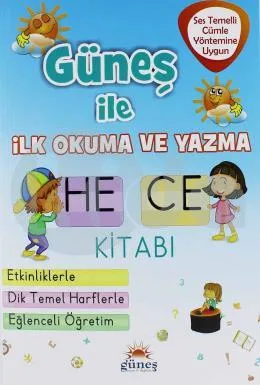Güneş İle İlk Okuma ve Yazma Hece Kitabı - Güneş Yayınları