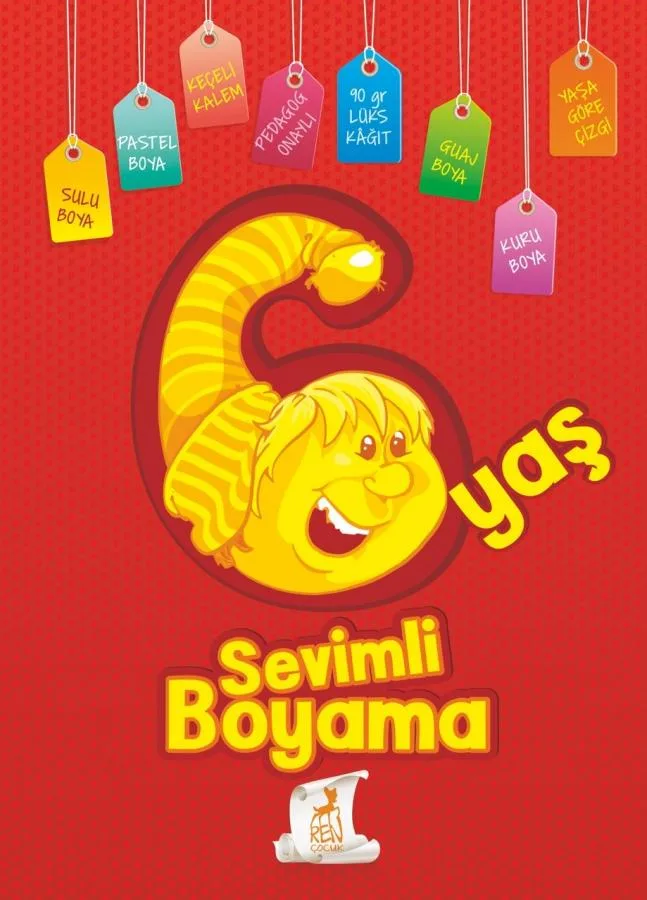 Sevimli Boyama 6 Yaş - Ren Çocuk Yayınları