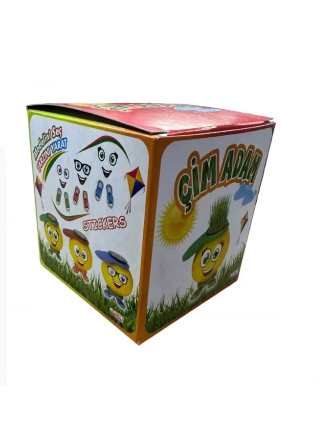 Elif Emoji Stickerlı Çim Adam